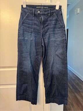 American Eagle Outfitters Indigo Wide-Leg Women's Jeans